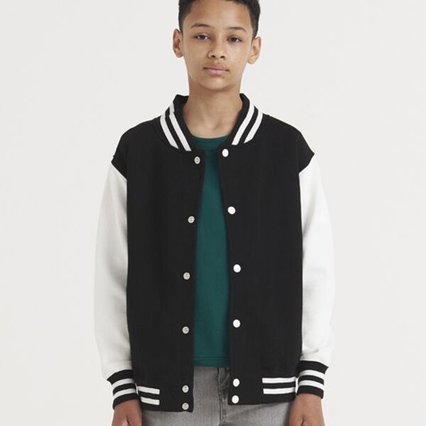 Angels AWDis Kids Varsity Jacket Thumbnail